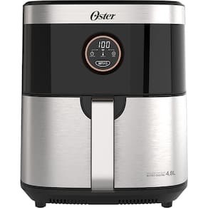Fritadeira Sem Óleo 2 Em 1 Black Inox 4,8L Oster - 127V