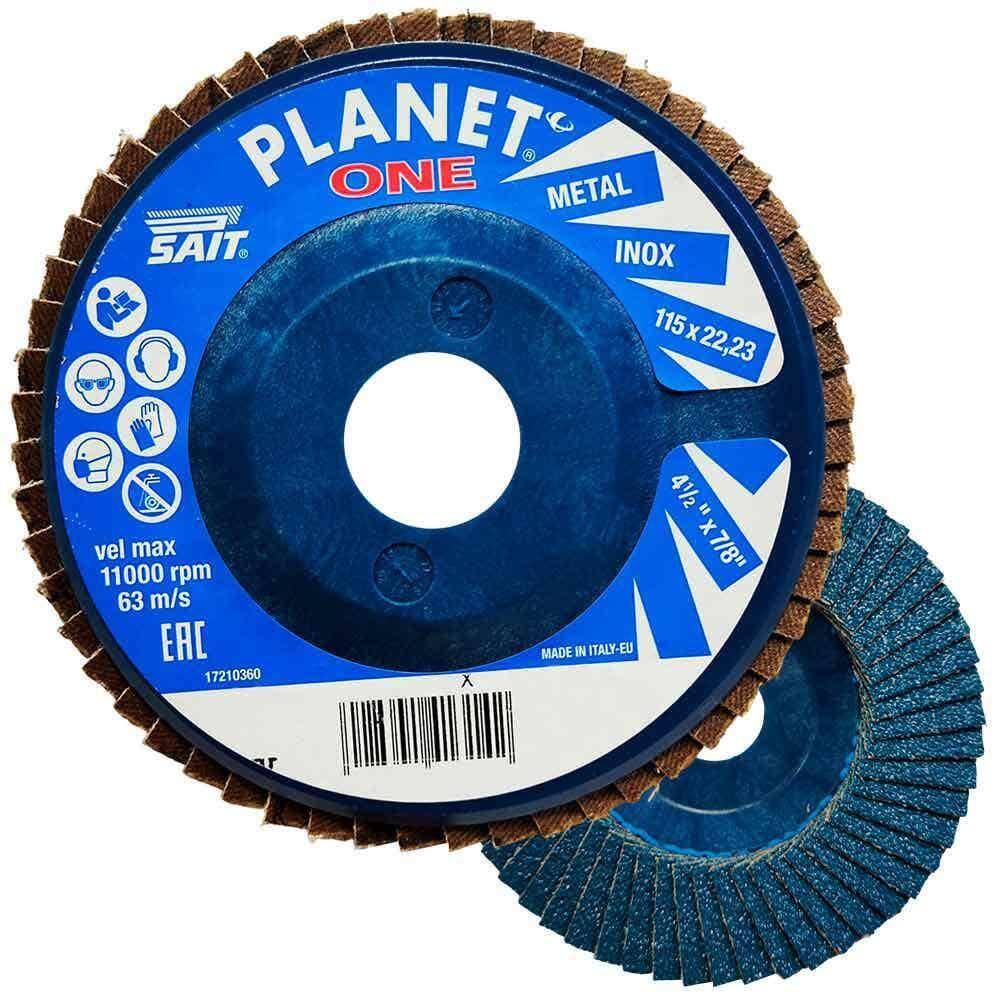 Disco de Lixa Flap 4.1/2 Pol Grão 80 SAIT