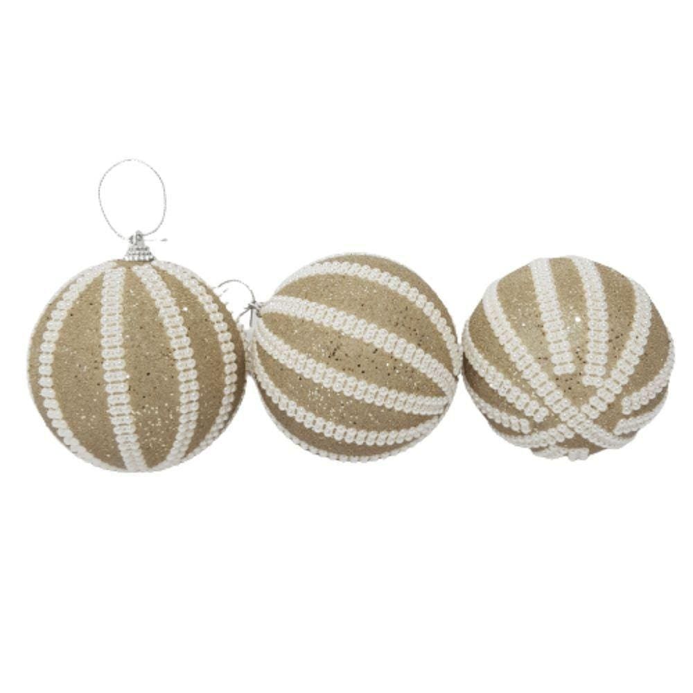 Bola De Natal Kit Com 3 Unidades Kit 3 Pçs.