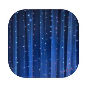 Cortina 500 Led 4,0m x 2,2m 8 Funções Colorido Decor Festa Casa Natal 110V
