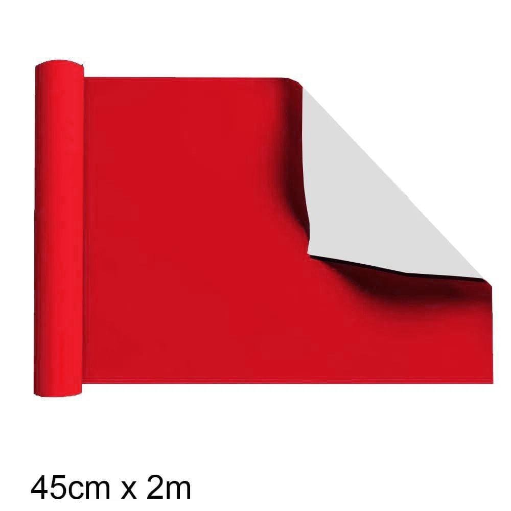 Plástico Adesivo Vermelho 2m x 45cm - GekkoFix