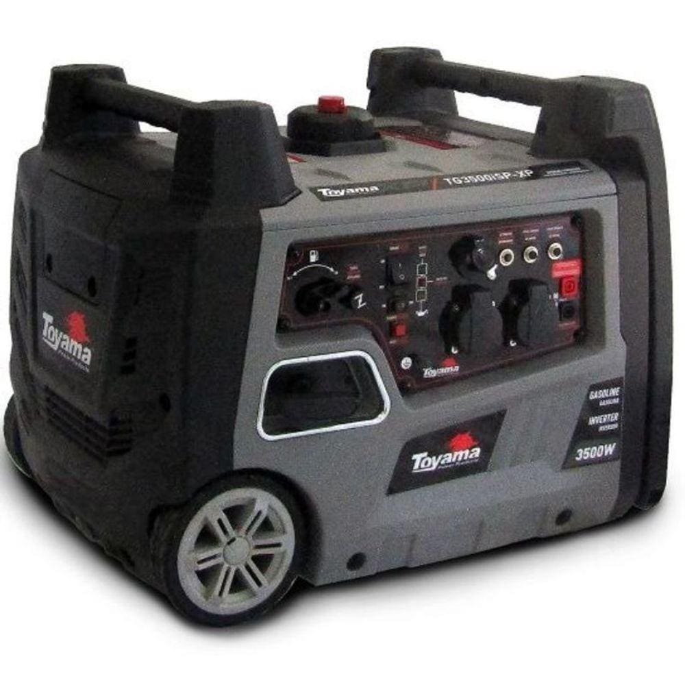 Gerador de Energia à Gasolina 3,0 KVA Portátil Silencioso TG3500I Partida Manual TOYAMA