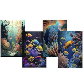 4 Quebra-Cabeças Cognitivos Profundezas Do Mar De 60 Peças