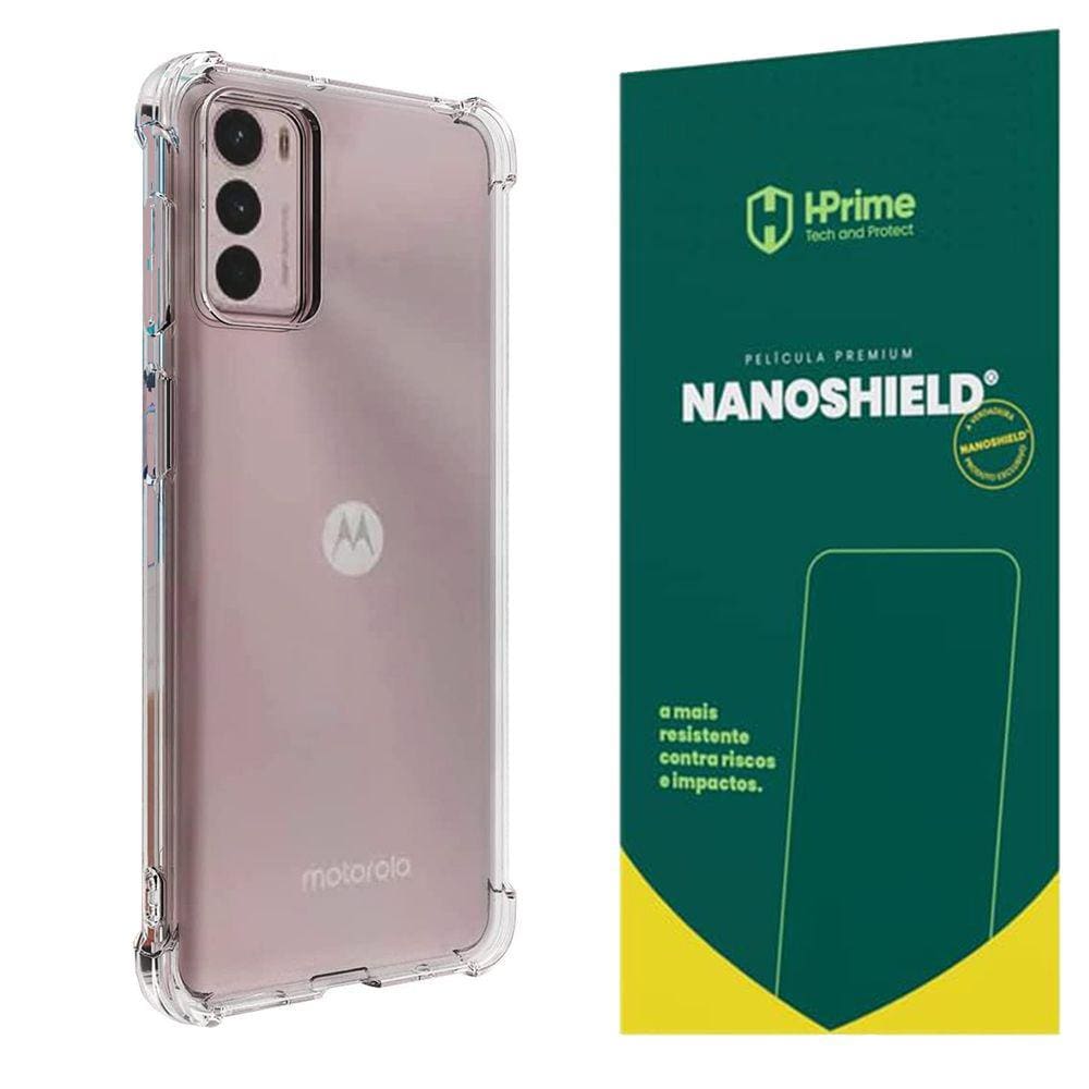 Kit Capa Case Para Moto G42 Anti Impacto + Película Hprime