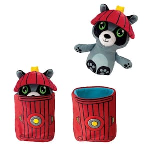 Brinquedo Kong Puzzlements Surprise Present Guaxinim 2 em 1 para Cães Médio