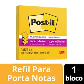 POST-IT Amarelo SOL 76MM X 76MM 90 Folhas 3M