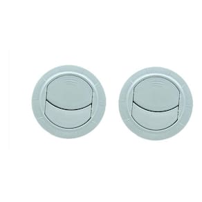 2pcs Difusor Ar Condicionado Ventilacao Universal 68mm Cinza