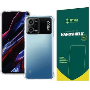 Kit Capa Case Para Poco X5 Anti Impacto + Película Hprime