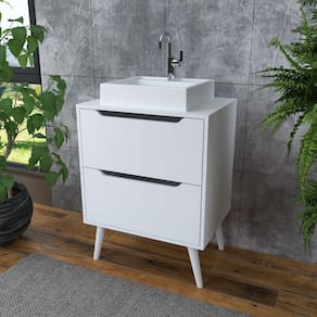 Gabinete para Banheiro 2 Gavetas Bn3639 Branco