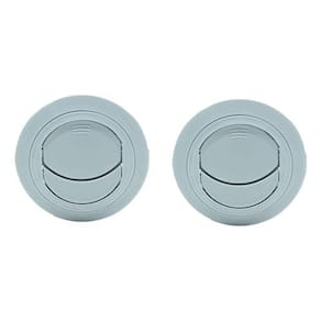 2x Difusor Ar Condicionado Master Ducato Sprinter 60mm Cinza