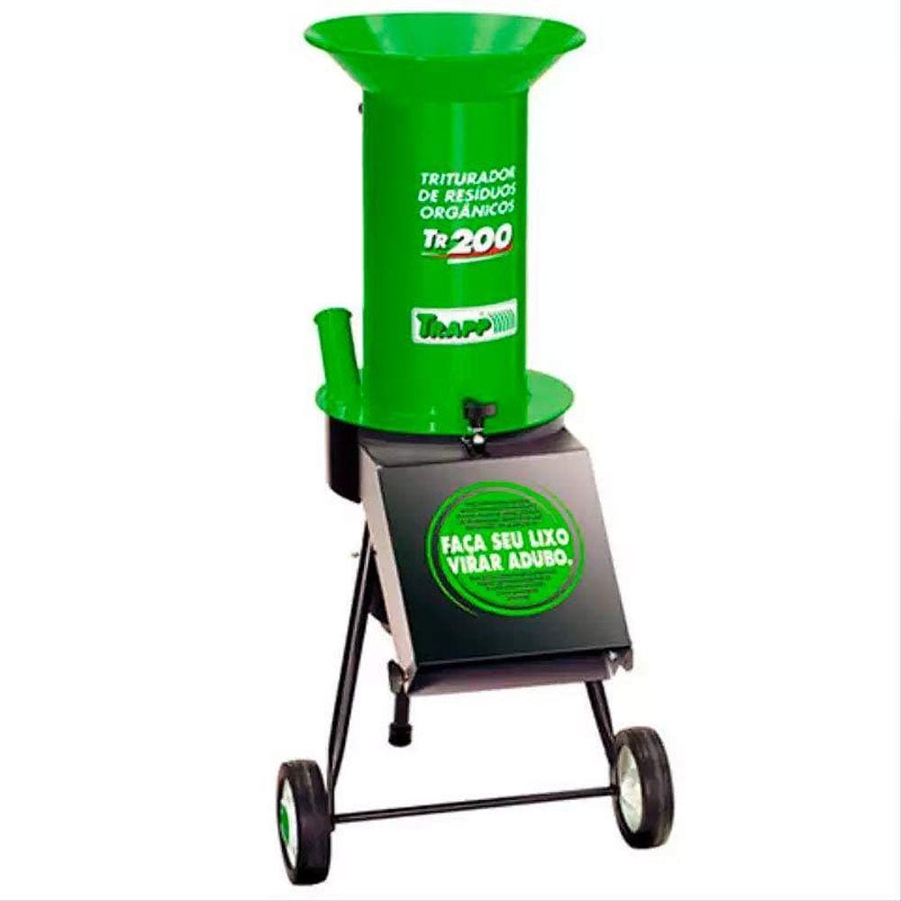 Triturador TR-200 Orgânico com Motor 1,5HP MONOFÁSICO TRAPP