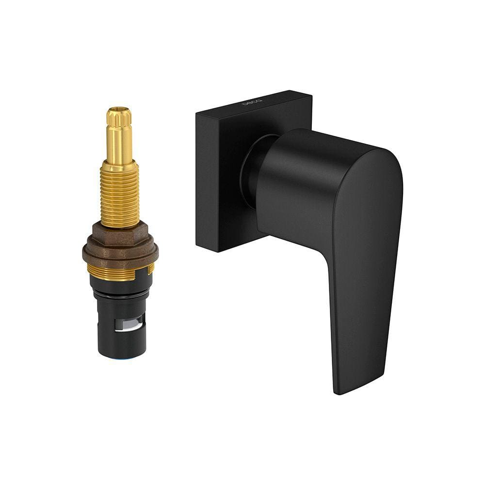 Acabamento para Registro de Pressão Deca Level 4916.Bl26.Pq.Mt 1/2\" e 3/4\" Black Matte