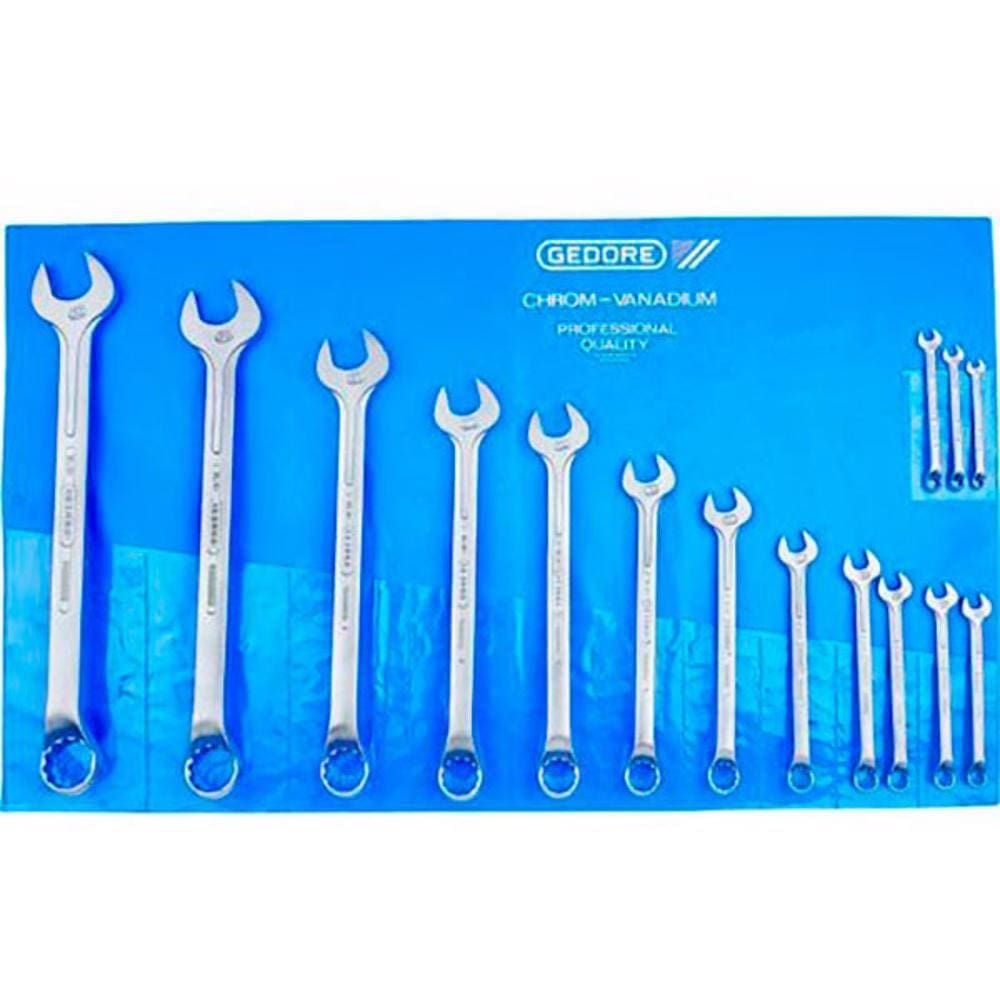 Jogo de Chaves Combinadas com 16 peças 1/4" a 1.1/4" - Gedore 002654