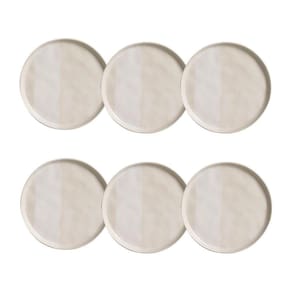 Jogo de Pratos Sobremesa Porto Brasil Stoneware Frappe Kit 6