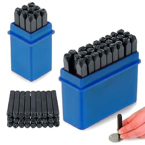 Tipo Alfabeto e Numérico para Gravação 5 MM Kit 36 Peças A-Z e 0-9 BREMEN