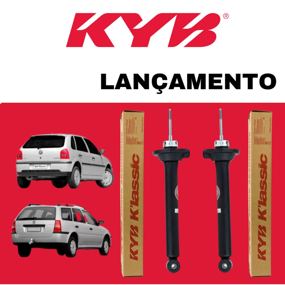Par Amortecedor Volkswagen Gol G2 G3 G4 Traseiro Kayaba Linha Klassic