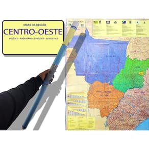Mapa Da Região Centro-Oeste Político Rodoviário Turístico E