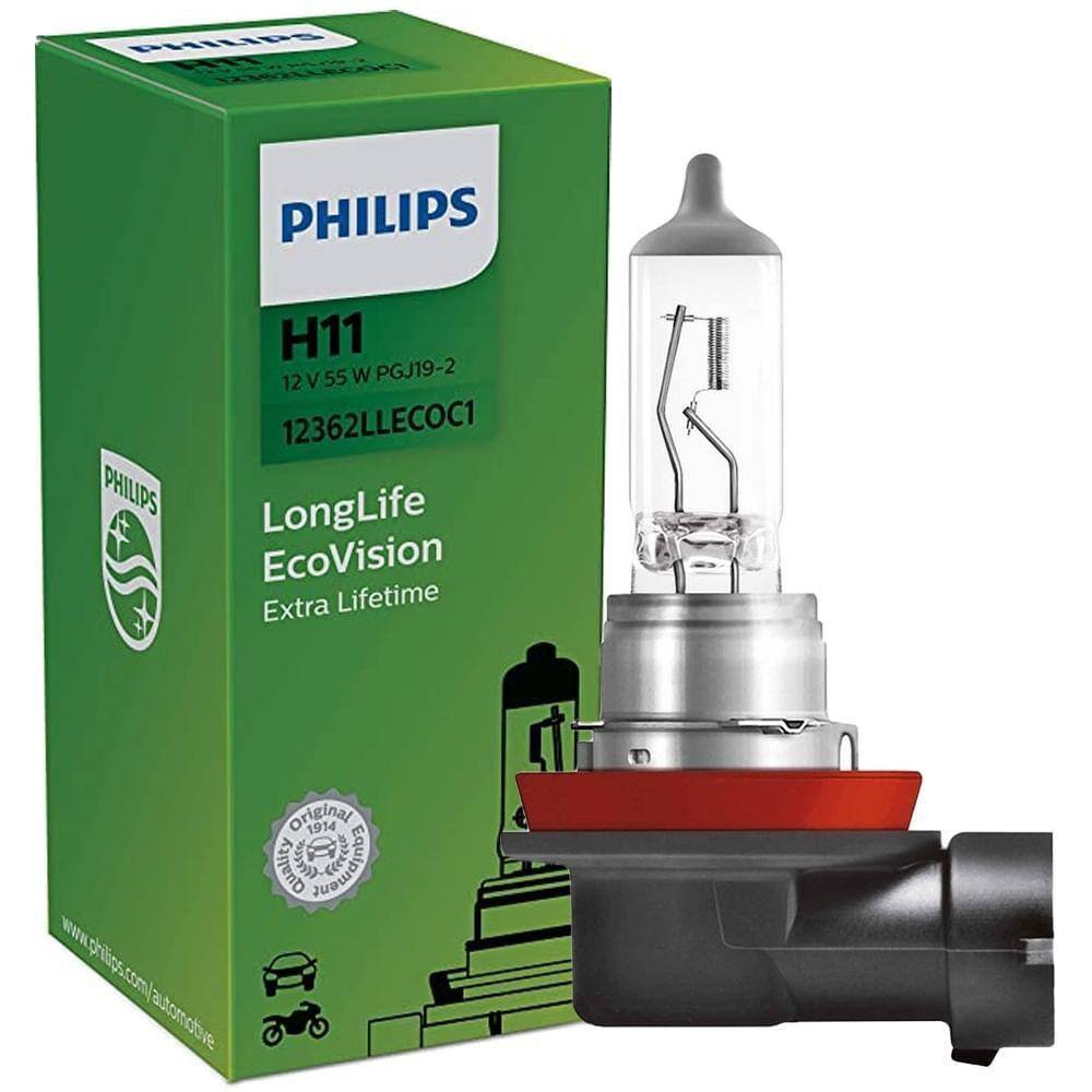 Lâmpada Philips Standard 55w 12v Pgj19-2 H11 Farol