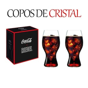 Kit 2 Copos de Cristal Coca-Cola Refrigerante Luxo 480ml