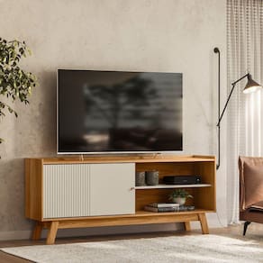 Rack 1 Porta Aurum Marrom/Off White
