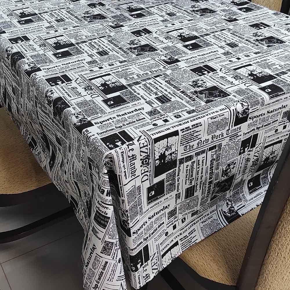 Toalha De Mesa Térmica Impermeável 1,50M X 3,00M Para Mesa 8 A 10 Cadeiras - Jornal