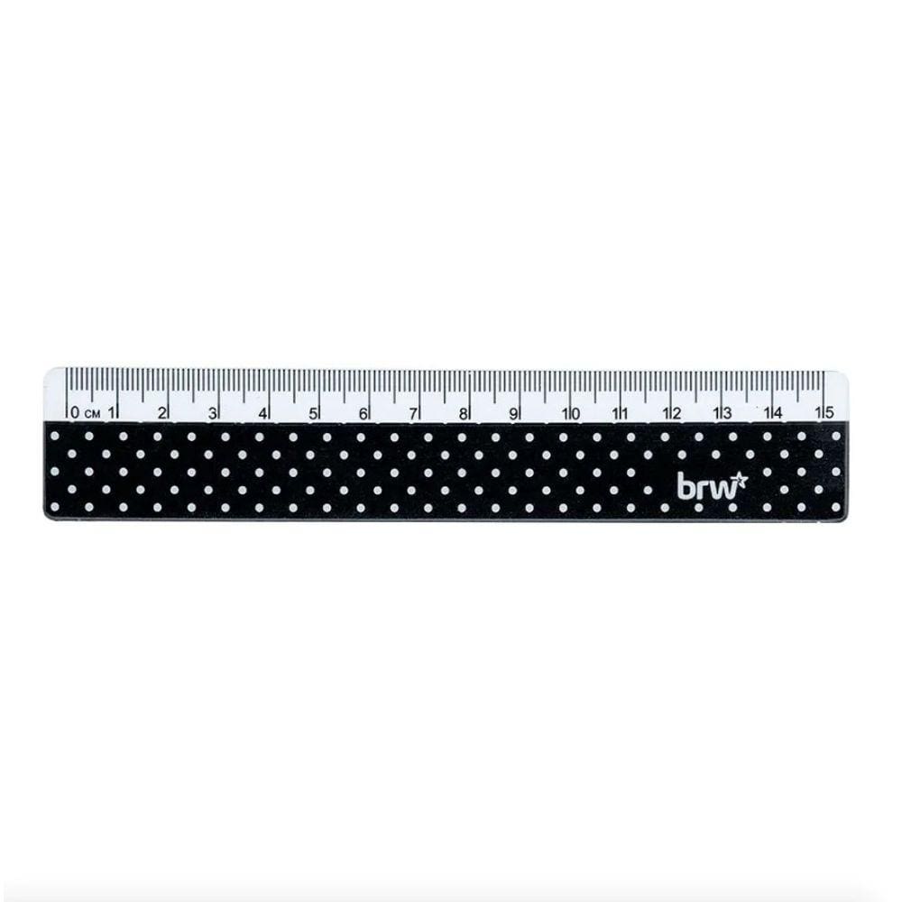 Régua Escolar 15cm Estampada Colorida - BRW