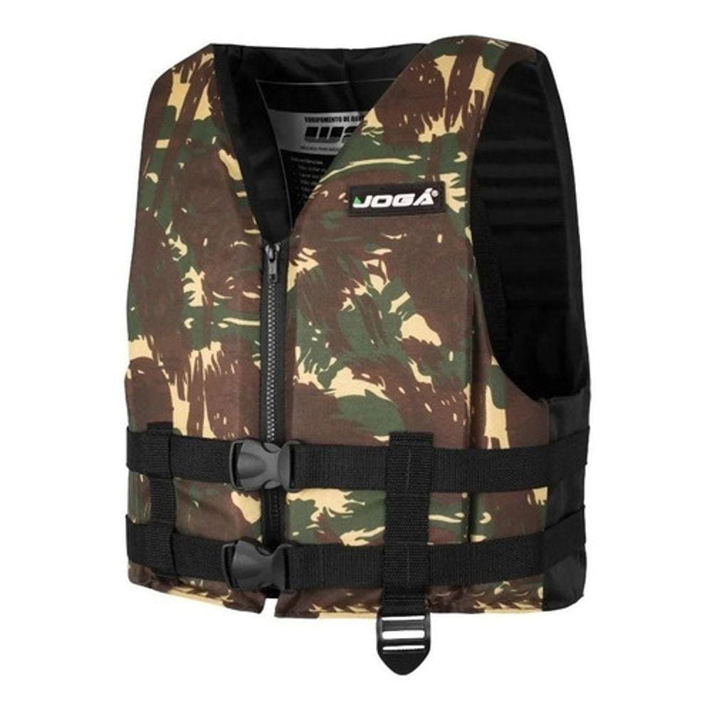 Colete Flutuação Salva Vidas Wave Camuflado Joga 110kg