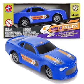 Carrinho Vai e Volta Azul Brinquedo Infantil Estrela
