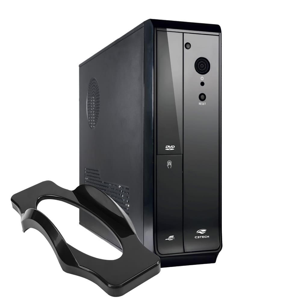Gabinete Micro Atx 1 Baia Slim Dt-110Bk C3 Tech Fonte Sfx 200W Preto