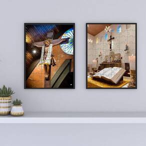 2 Quebra-Cabeça Cognitivo Arte Sacra Religiosa 40 Peças