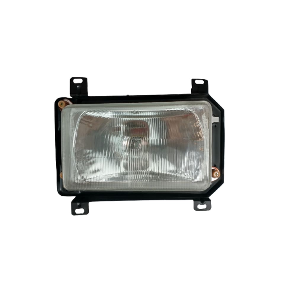 Farol Retangular Lado Esquerdo Com Soquete Carcaça E Suporte De Aço Lente De Vidro Com Encaixe H4 FW112LE
