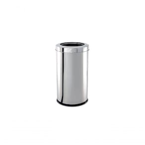 Lixeira Inox Com Aro 21,2 Litros Decorline ø 25 X 46 Cm