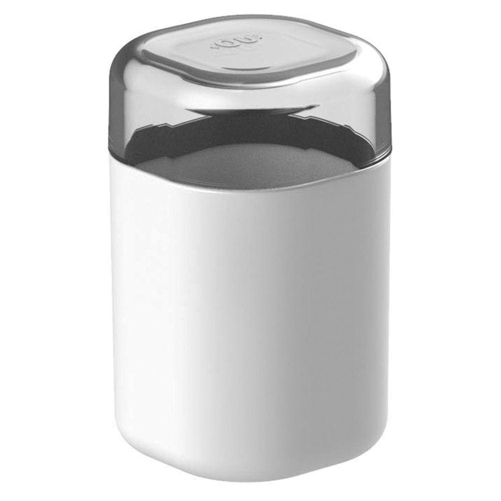 Porta Algodão e Cotonete Dual Branco OU