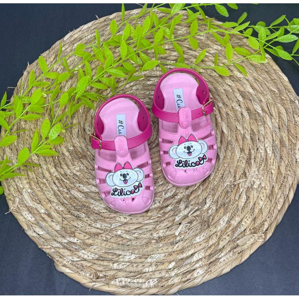 Sandália Infantil Menina Rosa Lilica SANDALIALILI