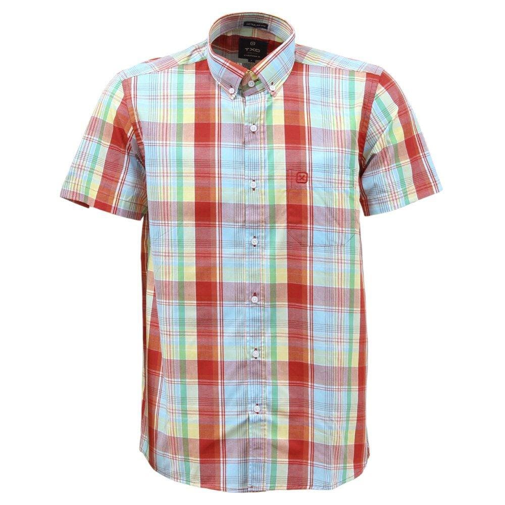 Camisa Masculina Manga Longa Xadrez Vermelho TXC 33900