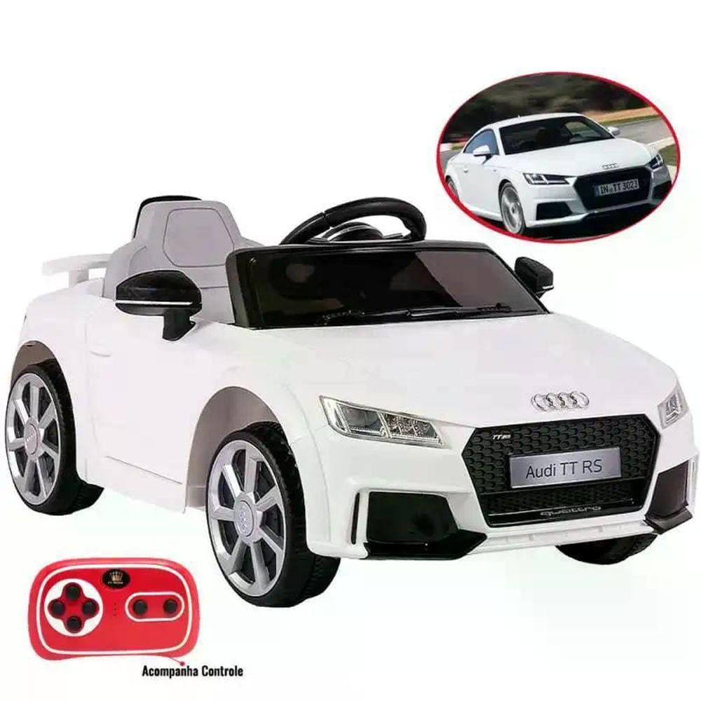 Carro Bateria p/ Crianças Bel Audi TT RS Brink Branco 110V/220V