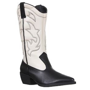 Bota Feminina Texana Preta Bico Fino Giulia Doma 33815