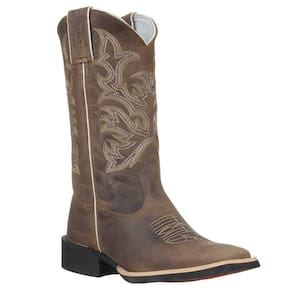 Bota Feminina Bico Quadrado Marrom Cow Way 33728