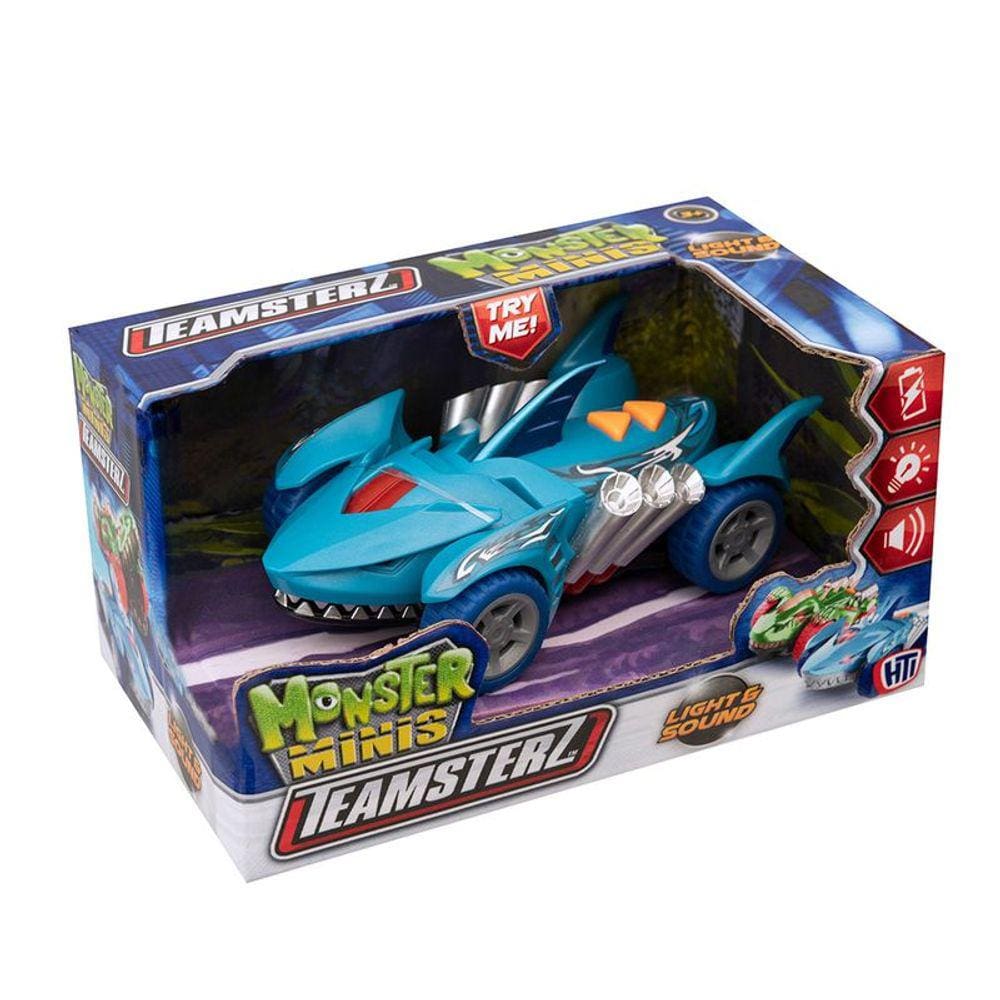 F0112-4 Fun Carro Monster Minis Tubarao