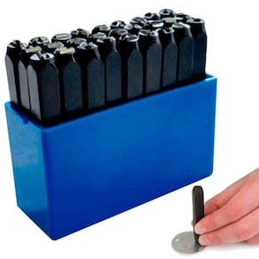Tipo Alfabeto para Gravação 8 MM Kit 27 Peças A-Z 6194 BREMEN