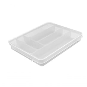 Organizador De Talheres Com Tampa Extensível Perfect Coza Branco Coza