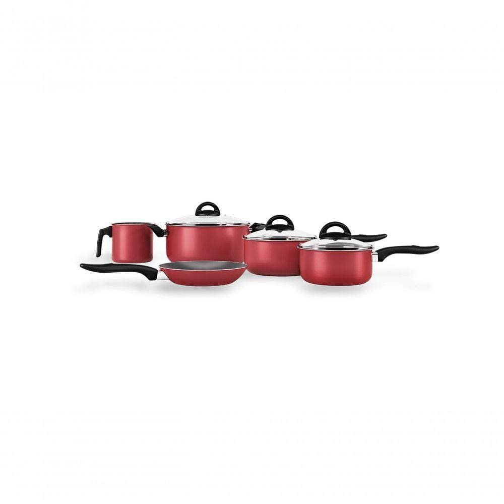 Jogo De Panelas 5 Peças Chilli Brinox Cereja Brinox