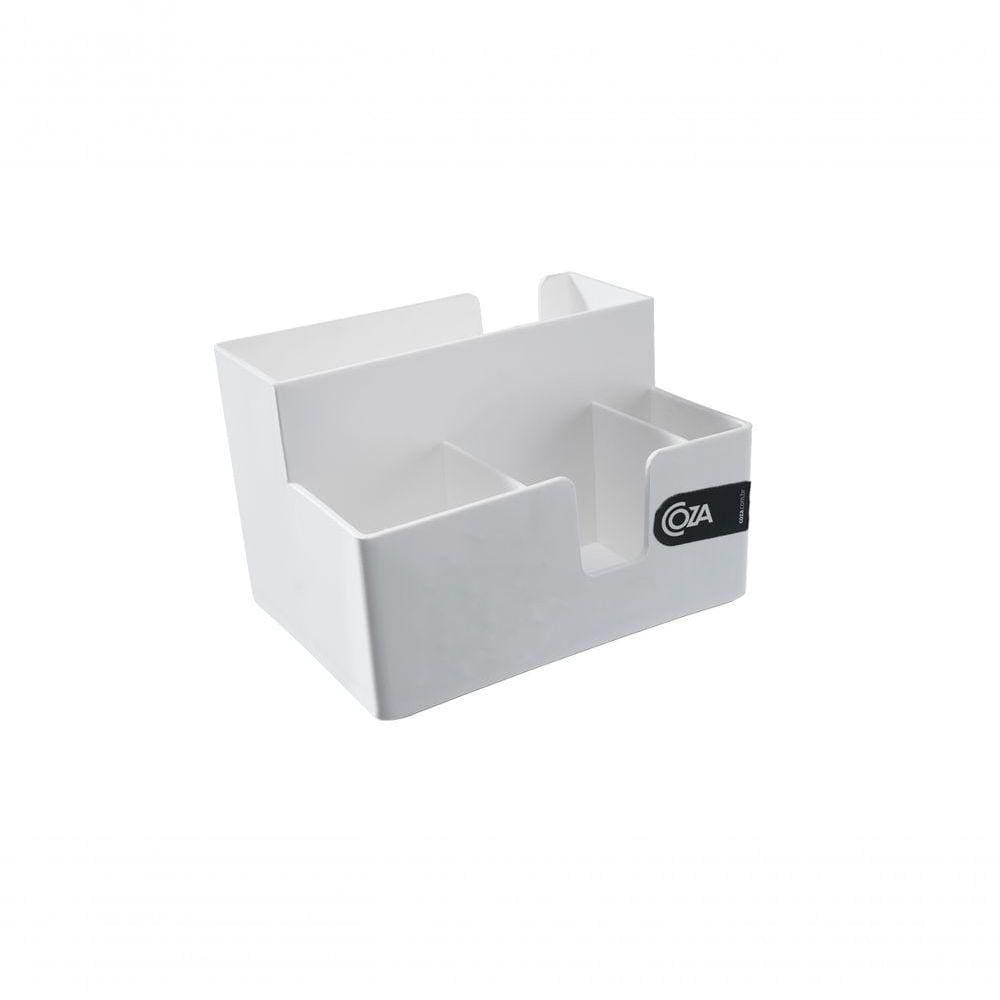 Porta-guardanapo E Sachês Casual 14,1 X 10,6 X 9,4 Cm Branco Coza