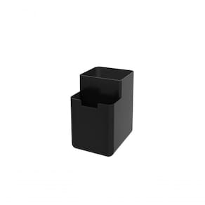 Organizador De Pia Single Coza 8 X 10,5 X 12,1 Cm Preto Coza
