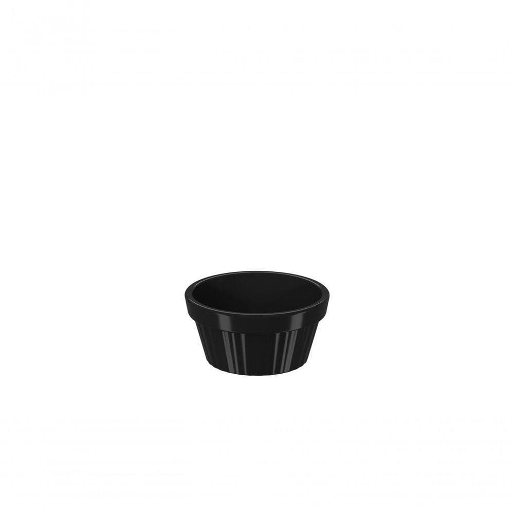 Ramekin 30ml Preto Uno Coza 5,5 X 2,7 Cm Preto Coza