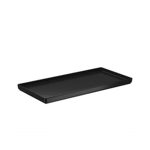 Prato Retangular 27x13x1,5cm Preto Uno Coza 27 X 13 X 1,5 Cm Preto Coza