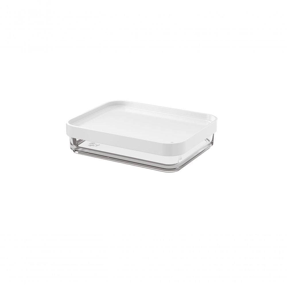 Pote Clear Uno 280ml 13,1x16,7x3,9cm Branco Coza