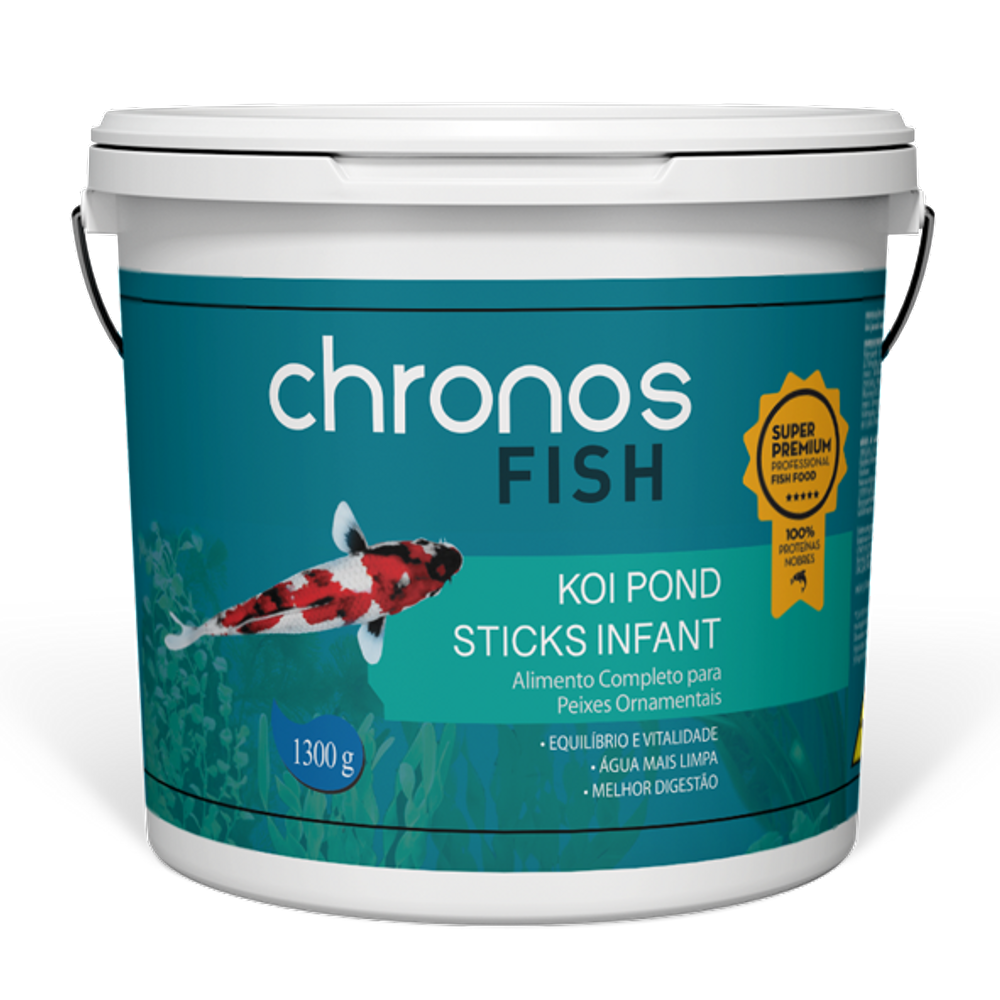Ração Chronos Fish Koi Pond Sticks Infant 1300g Polinutri