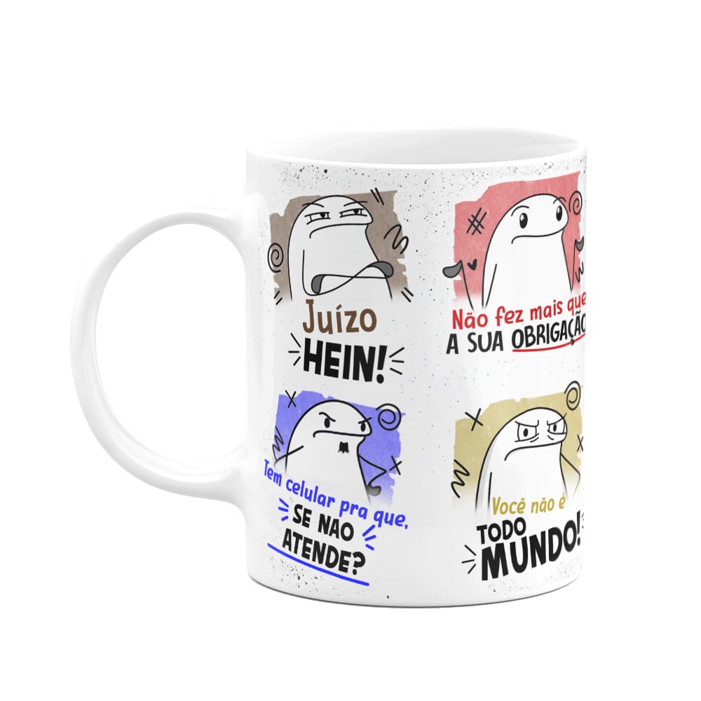 Caneca Flork Pais - Falas de pai - branca