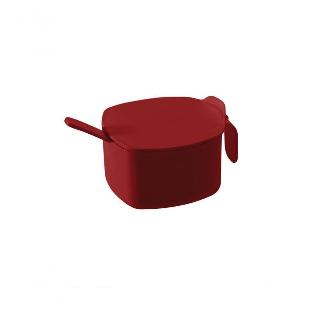 Açucareiro Due Casual 14,8 X 10,8 X 7,6 Cm 300 Ml Vermelho Bold Coza